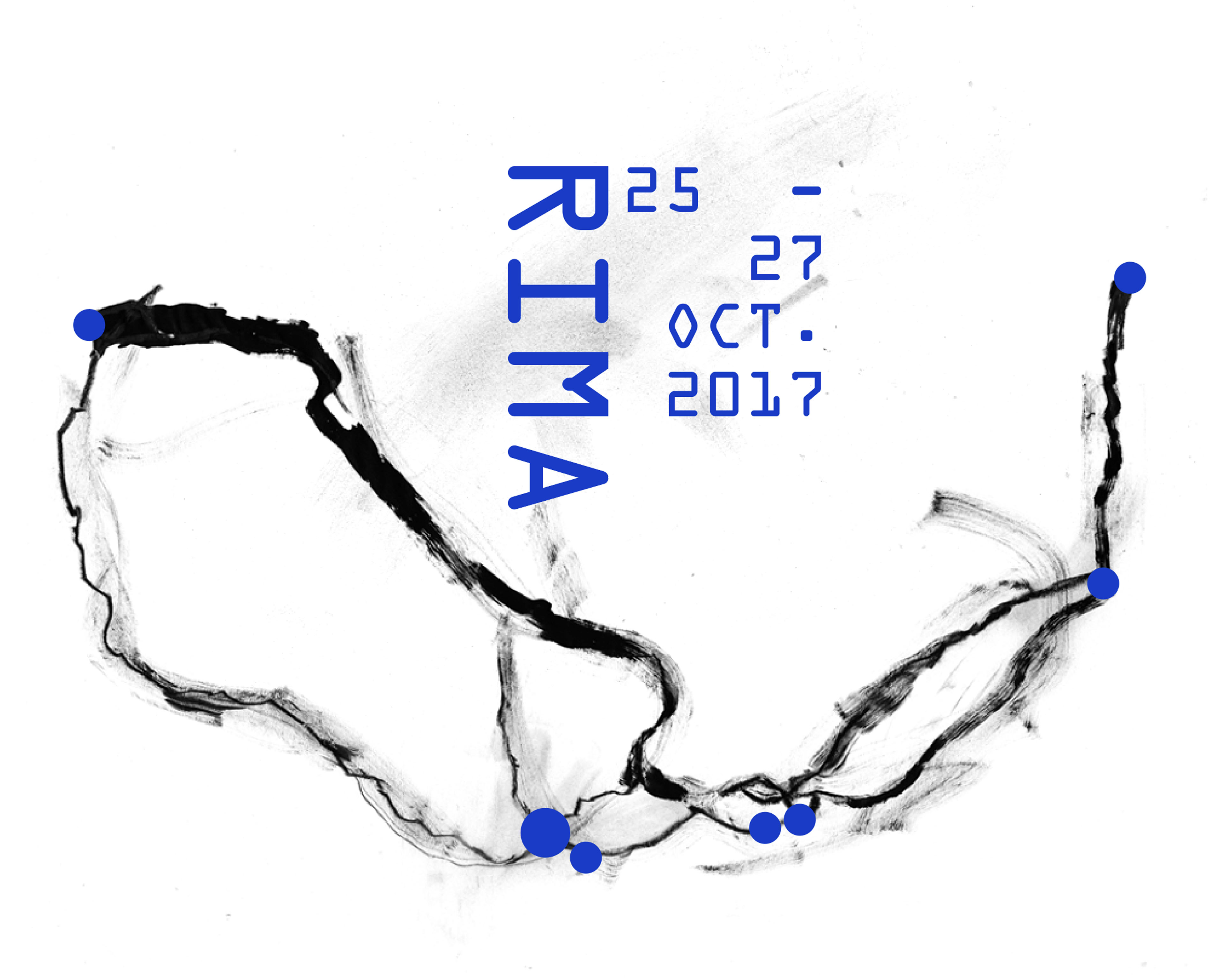 Couverture promotionnelle réalisée pour les Rencontres interuniversitaires des maîtrises en arts (RIMA), en octobre 2017.