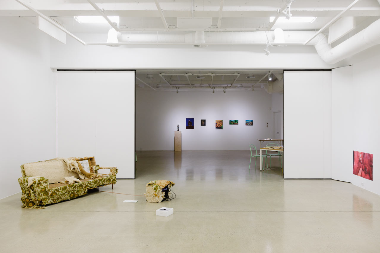 Une vue de la Galerie UQO lors d'une exposition de l'ÉdAC.